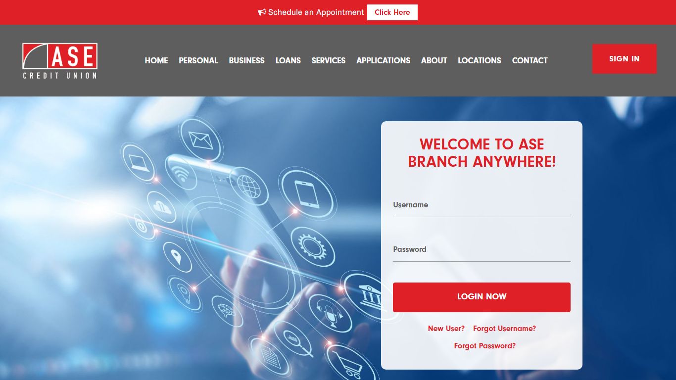 Welcome to ASE Branch Anywhere! - yourasecu.com